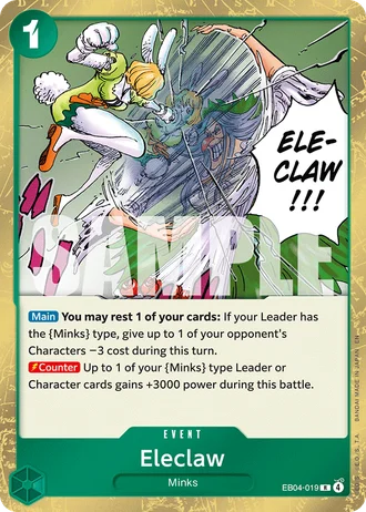Eleclaw (EB04-019) — The Azure Sea's Seven (OP14-EB04)