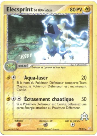 Elecsprint de Team Aqua #29/95 — EX Team Magma vs Team Aqua