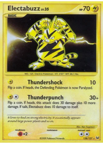 Electabuzz #128 — Platinum
