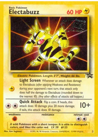 Electabuzz #2 — Wizards Promos