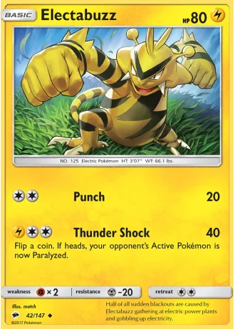 Electabuzz #42 — Burning Shadows
