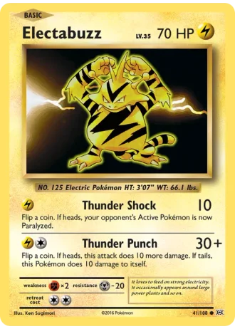 Electabuzz (Toys R Us 2016) #41 — Evolutions