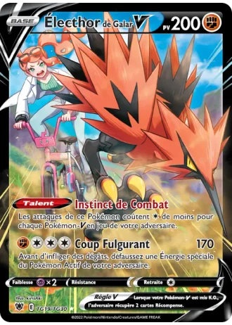 Électhor de Galar V TG19 — Galerie des Dresseurs (Astres Radieux)
