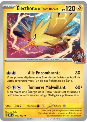 Électhor de la Team Rocket #070/182 — Rivalités Destinées