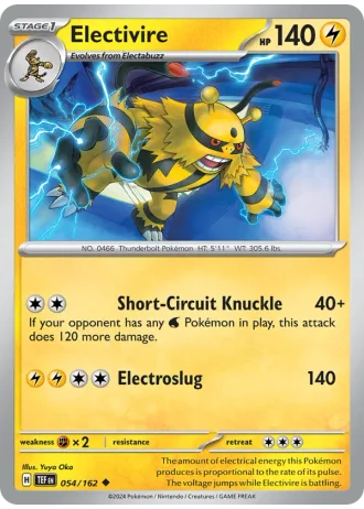 Electivire #054/162 — Temporal Forces