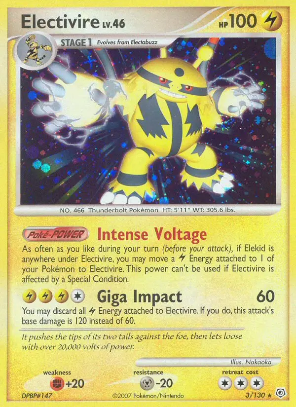 Electivire #3 — Diamante & Perla