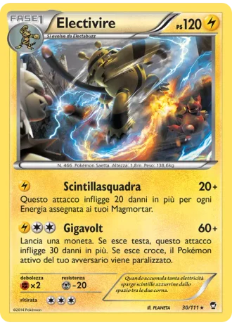 Electivire #30/111 — Colpi Furiosi