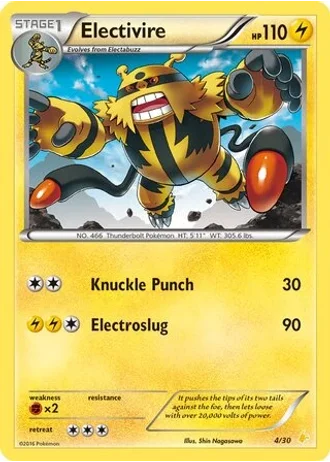 Electivire #4 — XY trainer Kit (Pikachu Libre)