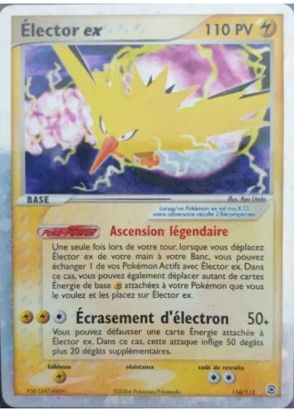 Élector ex #116/112 — EX Rouge Feu & Vert Feuille