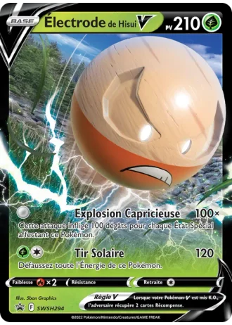 Électrode de Hisui V SWSH294 — Épée & Bouclier Promos