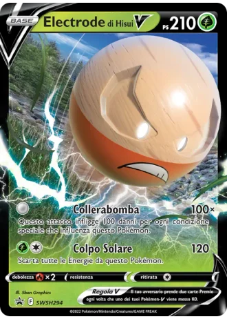Electrode di Hisui V SWSH294 — Spada e Scudo Promos
