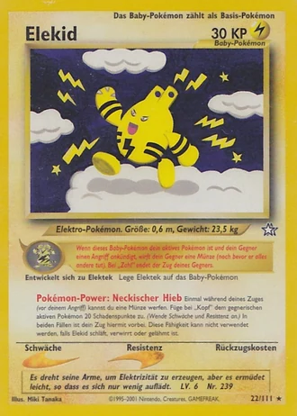 Elekid (1. Edition) #22/111 — Neo Genesis (1. Edition)