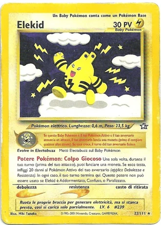 Elekid (1ª Edizione) #22/111 — Neo Genesis (1ª Edizione)