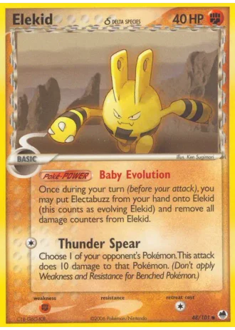 Elekid #48/101 — EX Dragon Frontiers