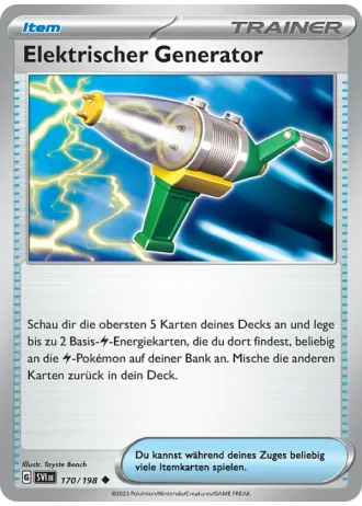 Elektrischer Generator #170/198 — Karmesin & Purpur