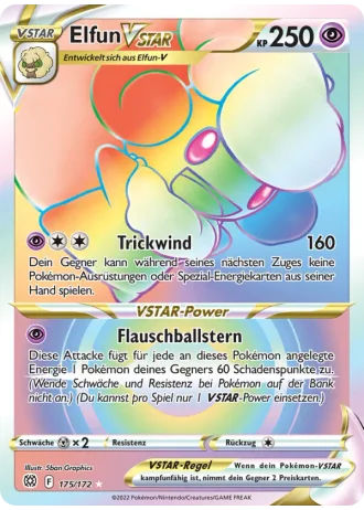 Elfun VSTAR #175/172 — Strahlende Sterne