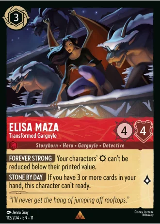 Elisa Maza - Transformed Gargoyle #112/204 — Winterspell
