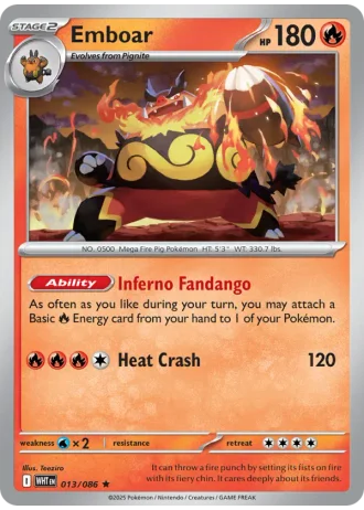 Emboar #013 — White Flare