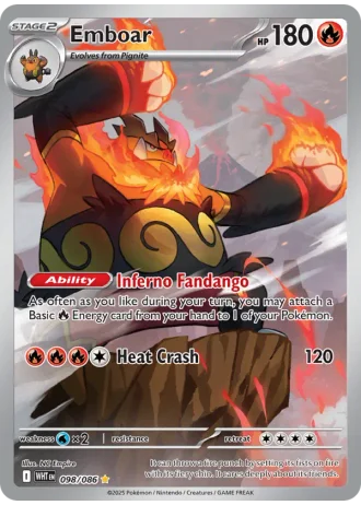 Emboar #098 — White Flare