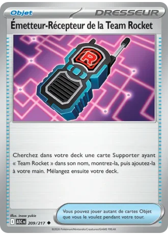Émetteur-Récepteur de la Team Rocket #209/217 — Héros Transcendants