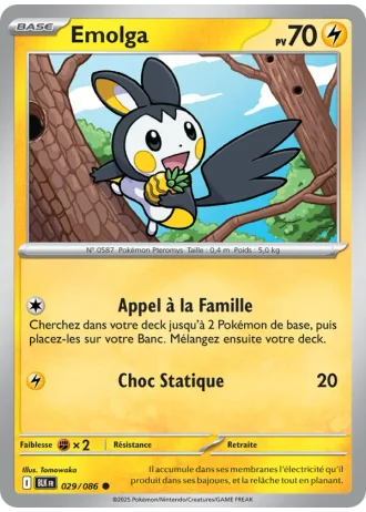 Emolga #029/86 — Foudre Noire