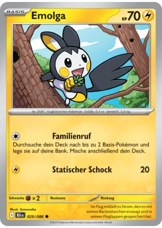 Emolga #029/86 — Schwarze Blitze