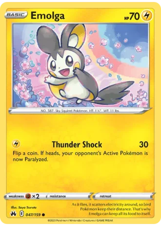 Emolga #047/159 — Crown Zenith