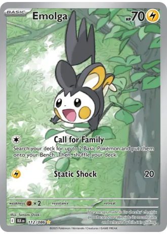 Emolga #112/86 — Black Bolt