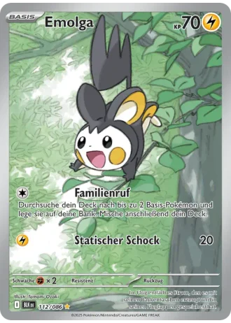 Emolga #112/86 — Schwarze Blitze