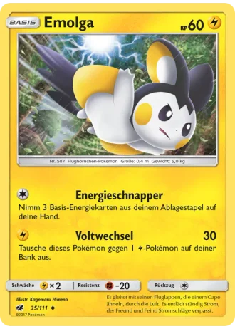 Emolga #35 — Aufziehen der Sturmröte