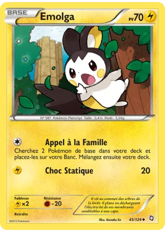 Emolga #45/124 — Dragons Exaltés