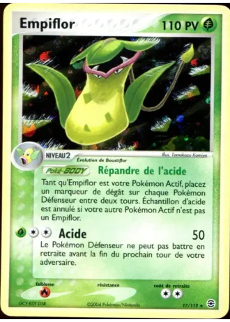 Empiflor #17/112 — EX Rouge Feu & Vert Feuille