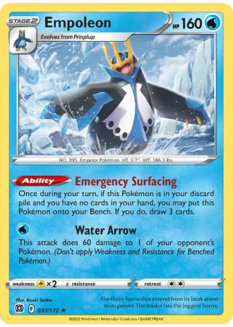 Empoleon #037 — Brilliant Stars