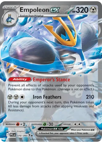 Empoleon ex #070 — Phantasmal Flames