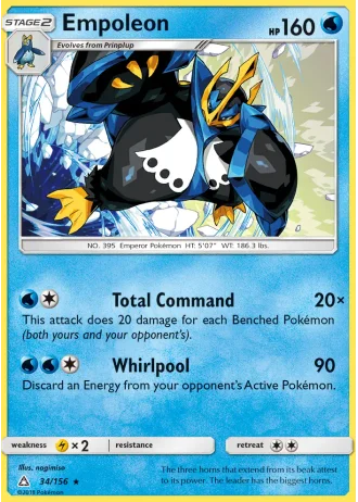 Empoleon (League Crosshatch April 2018) #34 — Ultra Prism