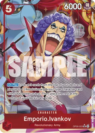 Emporio.Ivankov (OP06-003) (Full Art) — One Piece The Best (PRB01)