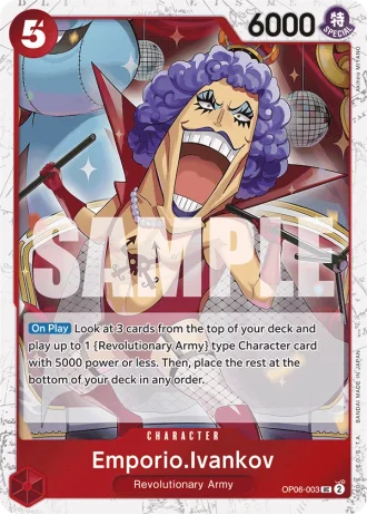 Emporio.Ivankov (OP06-003) (Jolly Roger Foil) — One Piece The Best (PRB01)