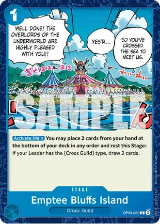 Emptee Bluffs Island (OP09-060) — Emperors in the New World (OP09)
