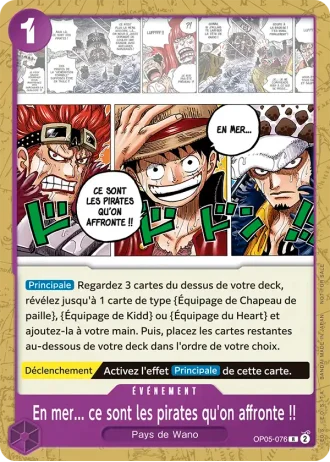 En mer... ce sont les pirates qu'on affronte !! (OP05-076) (Alternative Art) — PROMO
