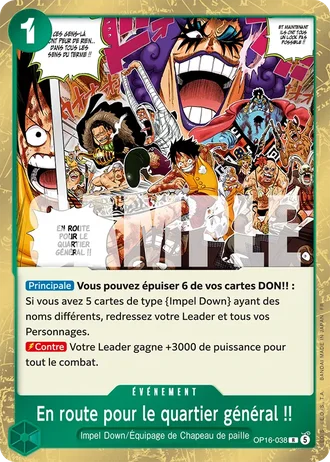 En route pour le quartier général !! (OP16-038) — L'Heure de la Bataille Décisive (OP16)