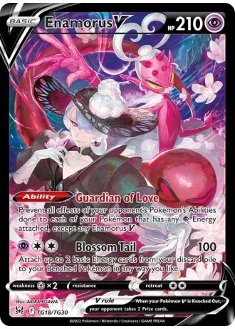 Enamorus V TG18/30 — Trainer Gallery (Lost Origin)