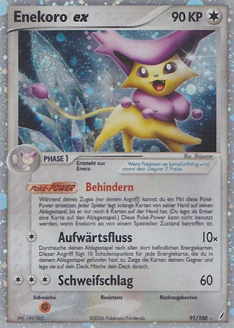 Enekoro ex #91/100 — EX Crystal Guardians