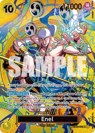 Enel (EB02-052) (Alternative Art 2) — Adventure on Kami's Island (OP15-EB04)