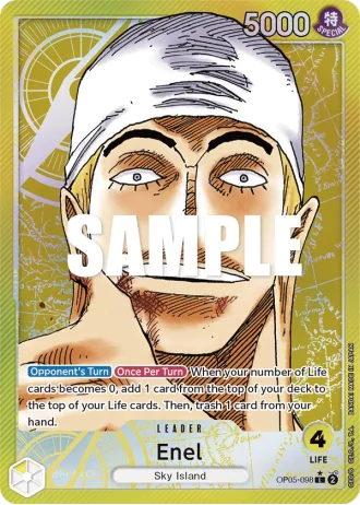 Enel (OP05-098) (Alternative Art) — Awakening of the New Era (OP05)