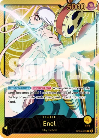 Enel (OP05-098) (Special Rare) — Anime 25th Collection (EB02)