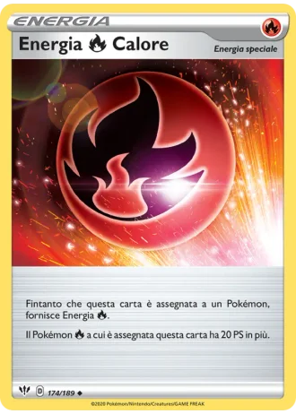 Energia Fire Calore #174/189 — Fiamme Oscure