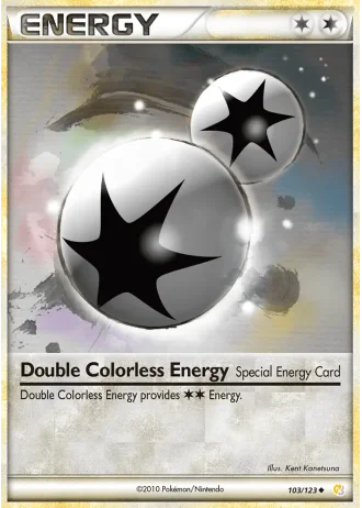 Energia Incolore Doppia #103/123 — HeartGold SoulSilver