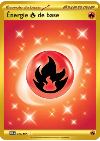 Énergie Fire de base #230/197 — Flammes Obsidiennes