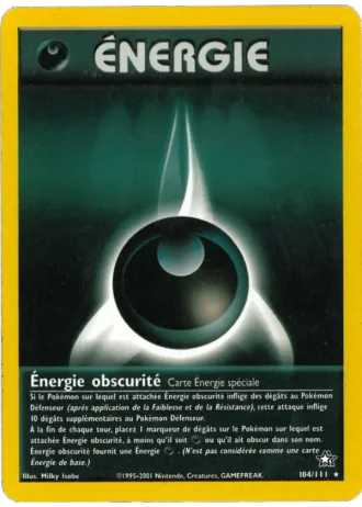Énergie obscurité (première édition) #104/111 — Neo Genesis (1ère Édition)