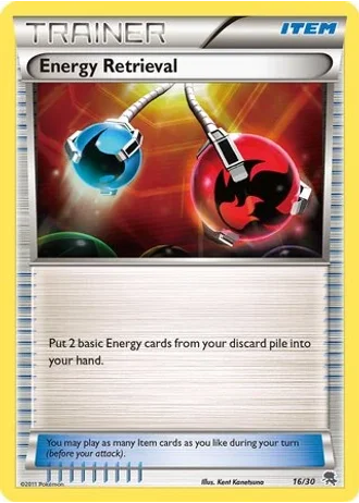 Energy Retrieval #16 — BW trainer Kit (Zoroark)